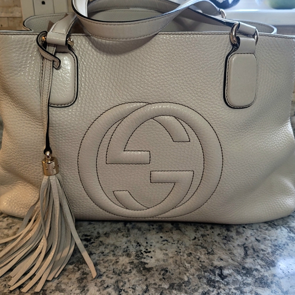 GUCCI SOHO PEBBLE LEATHER TOTE